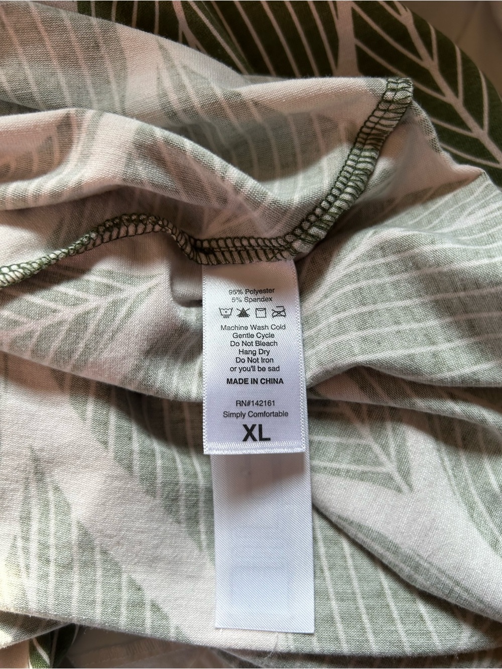 LuLaRoe Emily dress size XL olive green cream pockets - Picture 15 of 15